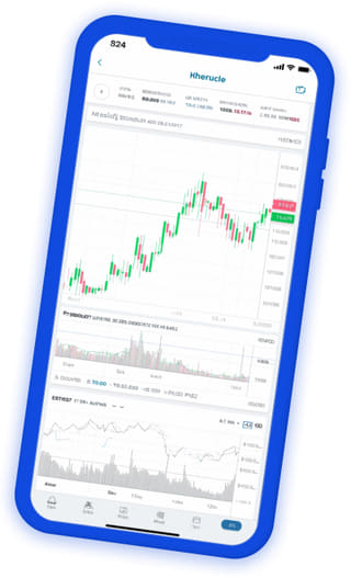 Verde Caudalivo aplicación de comercio de criptomonedas panel de control de cartera en directo